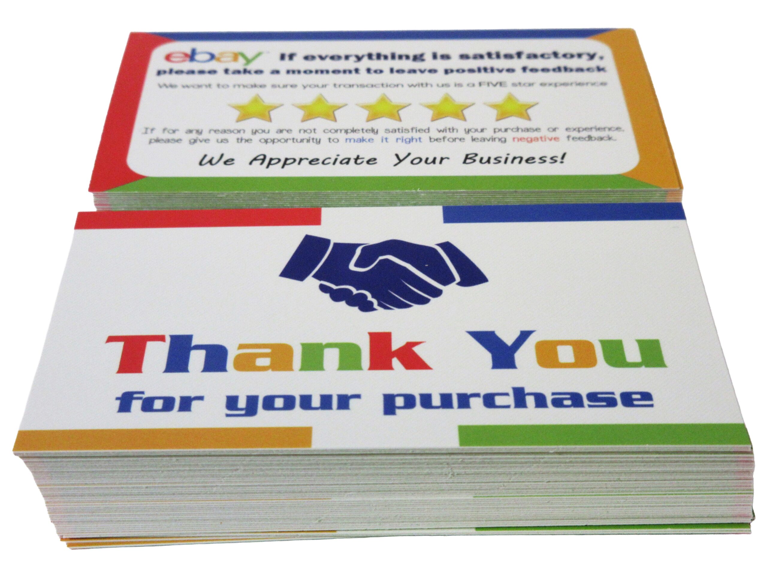 positive feedback cards