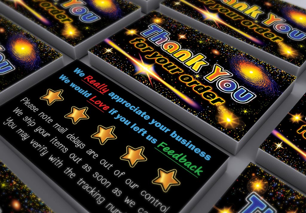 thank you for your order cards